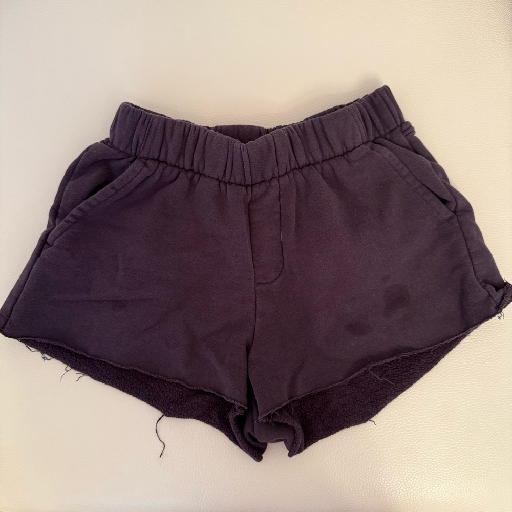PacSun Women's Dark Charcoal Elastic-Waist Athletic Shorts
